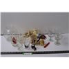 Image 1 : Lot of - (4) Wine Glasses, (2) Shot Glasses, Rose Bowl, (2) Angels, Whistle Mug, Misc.