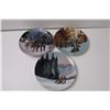 Image 5 : (7) Collector Animal Art Plates, (3) Figurines, (2) Glass Jars
