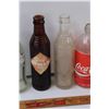 Image 3 : (5) Vintage Glass Pop Bottles, Wooden Coca Cola Ruler
