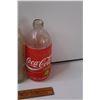 Image 4 : (5) Vintage Glass Pop Bottles, Wooden Coca Cola Ruler