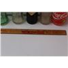 Image 5 : (5) Vintage Glass Pop Bottles, Wooden Coca Cola Ruler