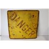 Image 2 : Vintage Embossed Danger Traffic Sign