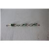 Image 5 : Vintage Sterling Silver Ladies Bracelet - Uranium Glass