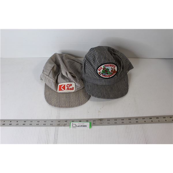 (2) Train Engineers Caps - CP Rail & Disneyland