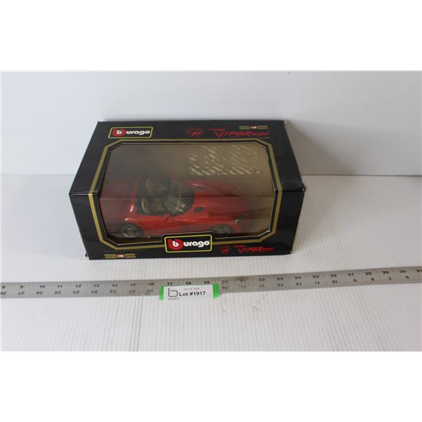 Burago 1992 Dodge Viper - Die Cast 1:18 Scale - In Box