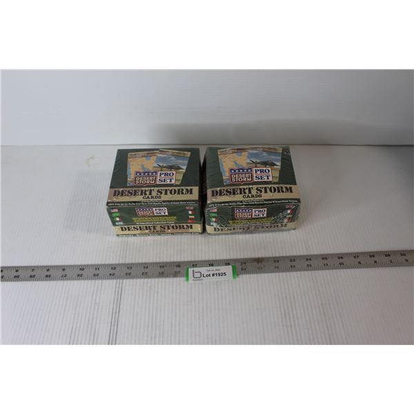 (2) Boxes Desert Storm Collector Cards - Sealed