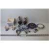 Image 1 : Assorted Blue Delft Ceramic Items - Egg Cups - Candle Stick Holder - Oil & Vinegar - Bull Toothpick