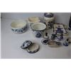 Image 8 : Assorted Blue Delft Ceramic Pieces - Salt Shaker - Soap Dish - Bells - Candle Holder