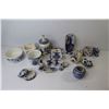 Image 9 : Assorted Blue Delft Ceramic Pieces - Salt Shaker - Soap Dish - Bells - Candle Holder