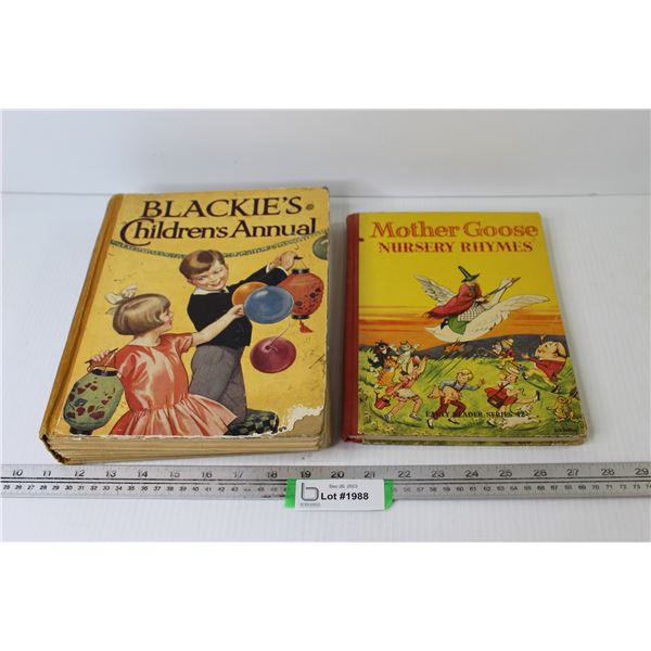 Books - Mother Goose Nursery Rhymes- Blackie's Childrens Annual