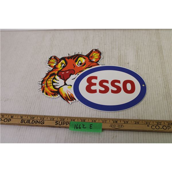 Esso Tiger Sign -  12 x 8.5