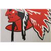 Image 3 : Red Indian Oil Sign - 7.75 X 8