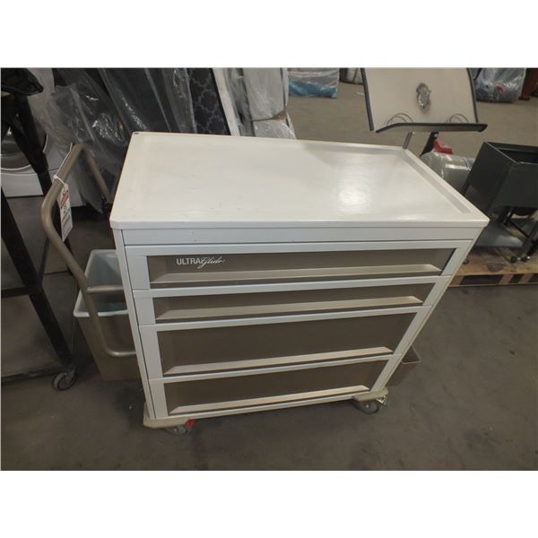 Plastic Storage Cart On Wheels