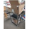 Image 1 : 3 Boxes Of Wall Plugs & 1 Metal Cart On wheels