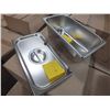 Image 1 : 6 Stainless Steel 1/3 Half Insert w/ Lid