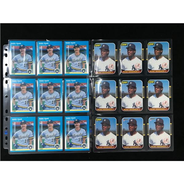 LOT OF VINTAGE MLB STAR CARDS