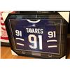 Image 1 : JOHN TAVARES SIGNED AND CUSTOM FRAMED TORONTO MAPLE LEAFS ADODAS PRO JERSEY (FRAMEWORTH COA)