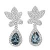Image 1 : Natural London Blue Topaz Earrings
