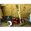 Image 1 : 1 Skil saw 7-1/4" circular model #574; 1 sledge hammer; 1 pick axe; 1 club axe; 1 Homelite XL-12 cha