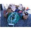 Image 1 : 1 propane insect fogger; small lot of gas cans; 1 hand-crank fuel pump; lot of misc. hand tools, dri