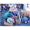 Image 2 : 1 propane insect fogger; small lot of gas cans; 1 hand-crank fuel pump; lot of misc. hand tools, dri