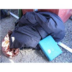 1 Airplane cover; 1 inflatable raft; 1 Makita cordless driver drill 12 volt model #60119 with batter