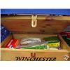 Image 5 : Large lot of ammunition including 12-gauge, 44-magnum, .22-cal., buck shot, 45-auto, 1 wooden Winche