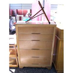 5-drawer dresser; 1 wooden boot stand (36)