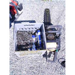 1 chainsaw by McCulloch Pro-Mac 610; lot of Traveler multi-purpose Lithium grease tubes; assorted cu