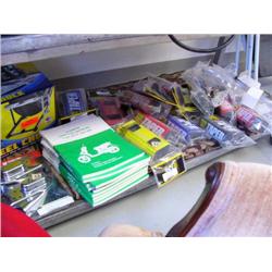 Set of wheel chocks for motorcycle; bear bells; assorted parts and piece for motorcycle (2)