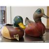 Image 1 : Wood decoy of Ducks Unlimited Special Edition 1997 and 1998 #1864; duck pottery planter (36)