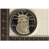 Image 1 : 1886-1986 US SILVER PF ROUND STATUE OF LIBERTY