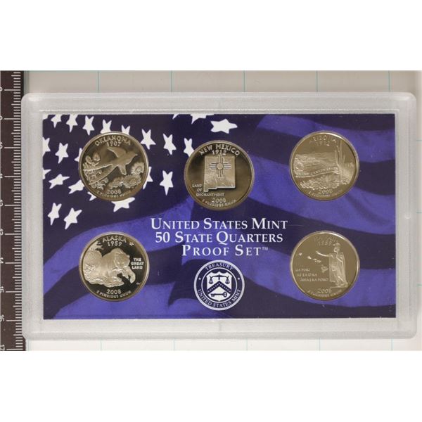 2008 US 50 STATE QUARTERS PROOF SET WITHOUT BOX