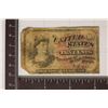 Image 1 : 1863 US 10 CENT FRACTIONAL CURRENCY LEFT TOP &