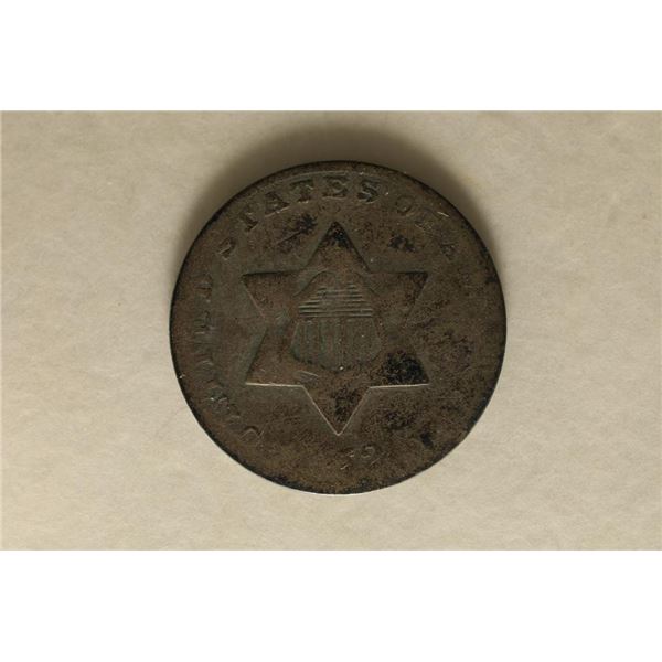 1852 THREE CENT PIECE (SILVER)