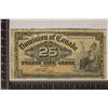 Image 1 : 1900 DOMINION OF CANADA 25 CENT FRACTIONAL BILL