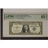 Image 1 : 1957 US $1 SILVER CERTIFICATE PMG 65 GEM UNC