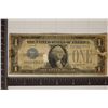 Image 1 : 1928 US $1 SILVER CERTIFICATE FUNNY BACK OLD TAPE