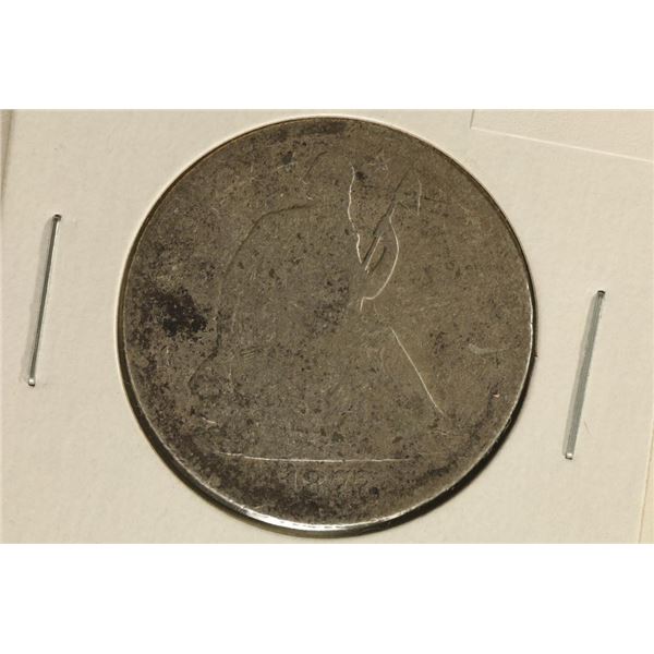 1877 SILVER SEATED LIBERTY HALF DOLLAR