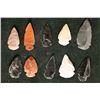 Image 1 : 10 ASSORTED 2"-3" STONE INDIAN ARROWHEADS