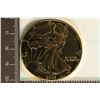 Image 1 : GOLD ELECTROPLATED 2002 AMERICAN SILVER EAGLE