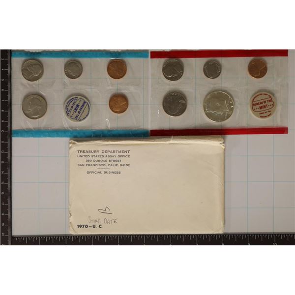 SMALL DATE1970 US MINT SET (UNC) P/D/S IN ENVELOPE