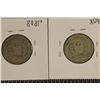 Image 2 : 1937 & 1942 DOMINICAN REPUBLIC SILVER 25 CENTAVOS