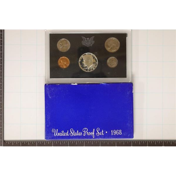 1968 US PROOF SET (WITH BOX) WITH 40% SILVER JFK