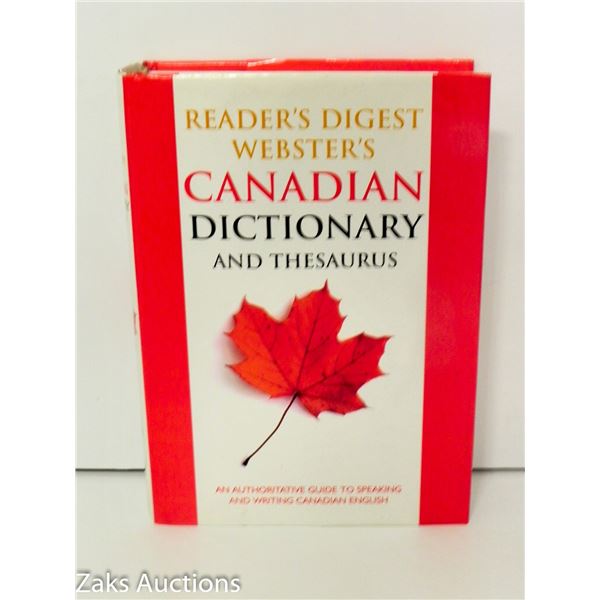 2010 READER'S DIGEST WEBSTER'S CANADIAN DICTIONARY AND THESAURUS - READER'S DIGEST