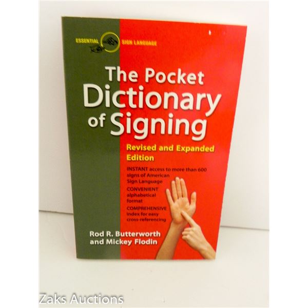 1992 THE POCKET DICTIONARY OF SIGNING - ROD R. BUTTERWORTH AND MICKEY FLODIN