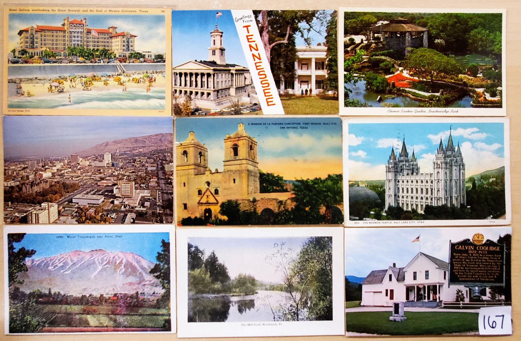 Pre Sorted Postcards Example Sorted USA Box Approx. 1000 Postcards