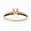 Image 7 : Antique Art Deco 18k White Gold 0.55 ctw European Diamond Solitaire & Accent Rin