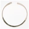 Image 2 : Levin Vintage Sterling Silver Plain Handmade Choker 9.50mm Collar Cuff Necklace