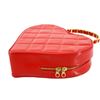Image 4 : Chanel Red Patent Leather Heart Bag